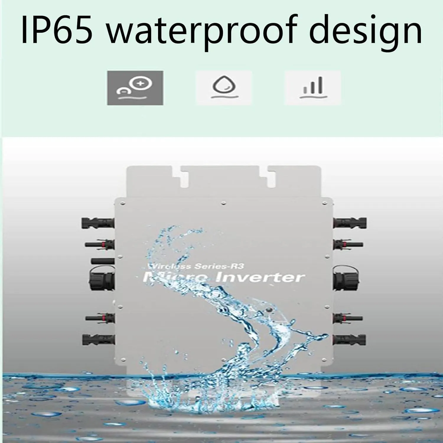 EcoVolt 1600W Waterproof MPPT Solar Grid-Tie Micro Inverter - Image 4